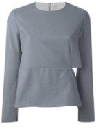 08sircus 'alts' T-shirt, Women's, Size: 0, Grey, Cotton/wool