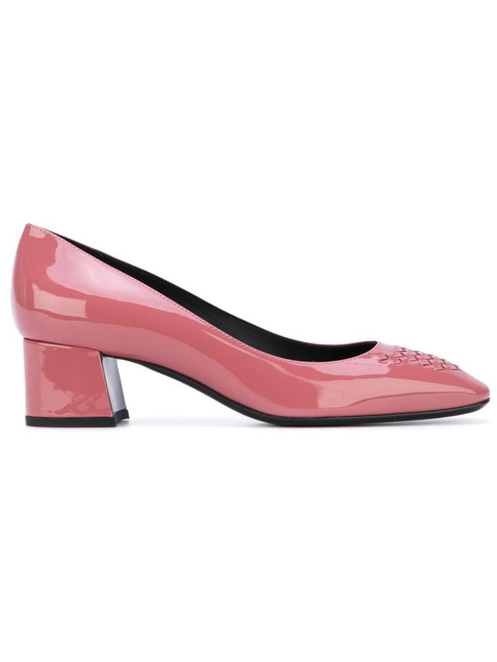 Bottega Veneta Woven Detail Pumps - Pink