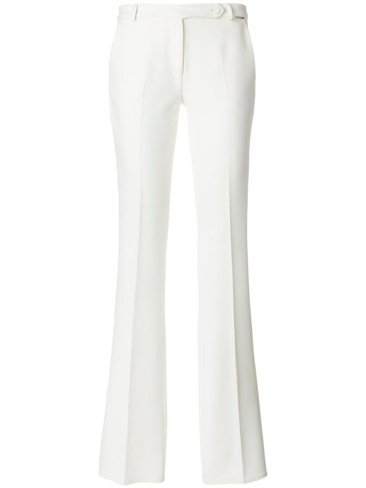 Styland Flared Tailored Trousers - White