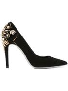 René Caovilla Embellished Heel Pumps