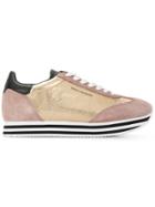 Rebecca Minkoff Striped Platform Panel Sneakers - Nude & Neutrals