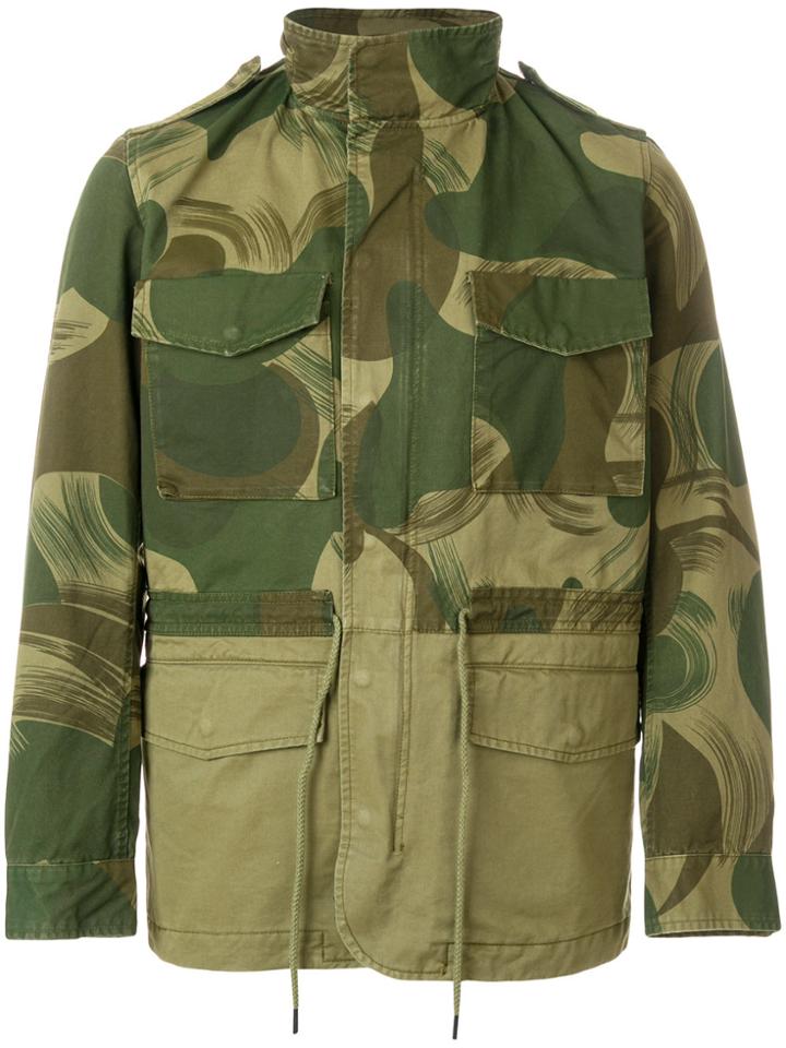 Zadig & Voltaire Camouflage Print Bernard Mix Parka - Green