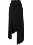 Ports 1961 Asymmetric Draped Midi Skirt - Black