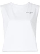 Sonia Rykiel Oyster Print Sleeveless Top - White