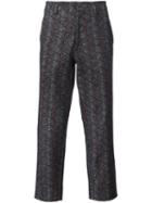 Aganovich Striped Trousers, Men's, Size: 48, Black, Cotton/wool