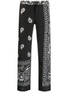 Black Coral Bandana Print Culottes