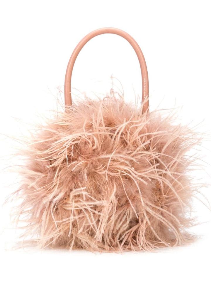 Loeffler Randall Zadie Feather Tote - Neutrals