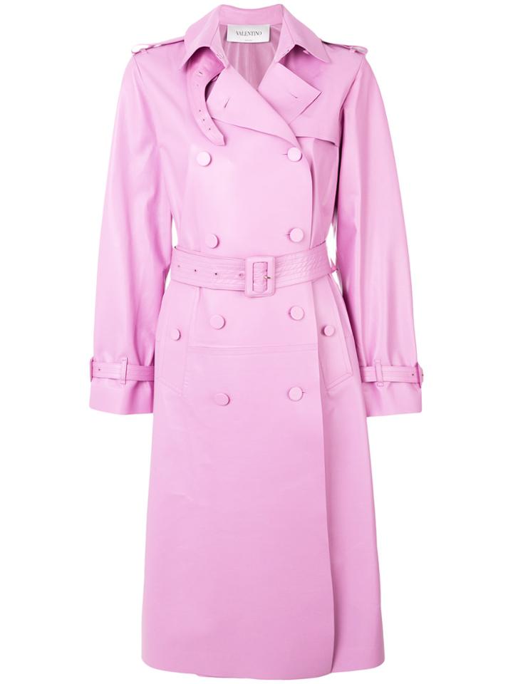 Valentino Trench Coat - Pink & Purple