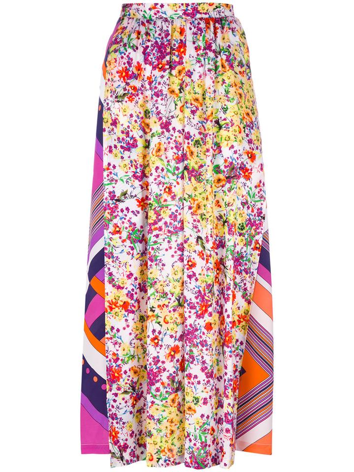 Roseanna - Clashing Print Skirt - Women - Viscose - 36, White, Viscose