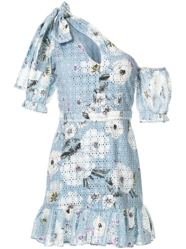 We Are Kindred Sookie Asymmetric Mini Dress - Blue