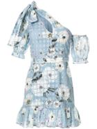 We Are Kindred Sookie Asymmetric Mini Dress - Blue