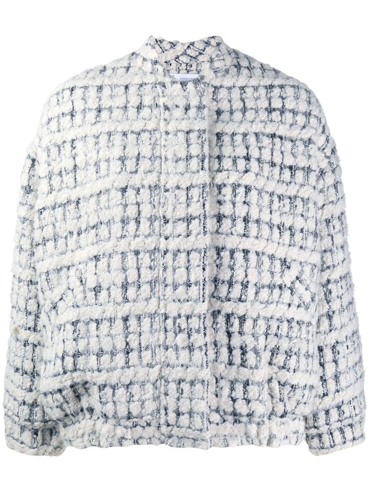 Iro Bouclé Tweed Bomber Jacket - Neutrals