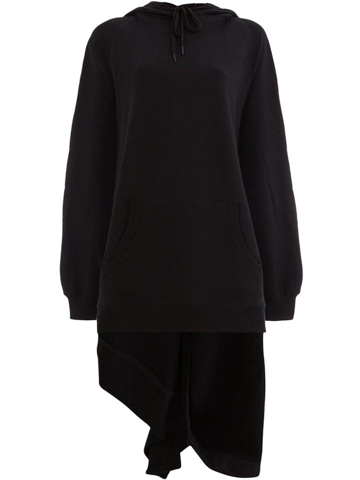 Monse Asymmetric Hoodie - Black