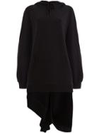 Monse Asymmetric Hoodie - Black