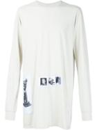 Rick Owens Drkshdw Long Fitted Photo Patch T-shirt