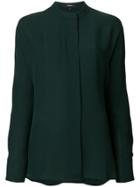 Theory Round-neck Floaty Blouse - Green