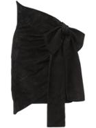 Saint Laurent Large Bow Skirt - Black