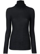 Avant Toi - Roll Neck Top - Women - Cashmere/polyester/silk - Xs, Blue, Cashmere/polyester/silk