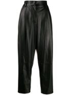 Brunello Cucinelli Cropped High Waisted Trousers - Black