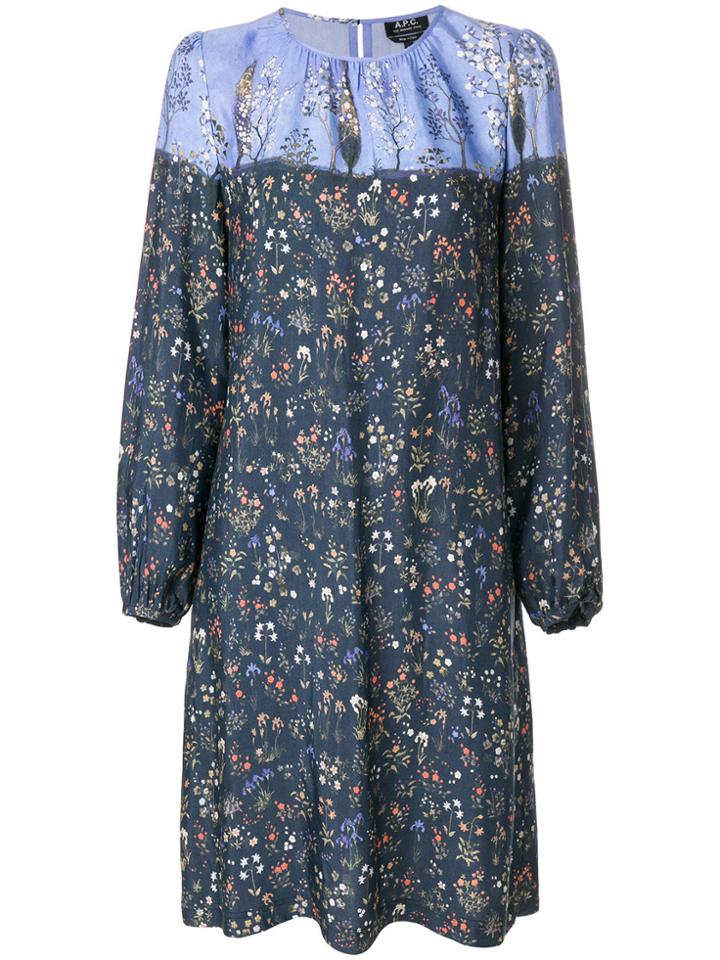 A.p.c. Floral Print Dress - Multicolour