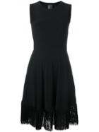 Norma Kamali Fringed Hem Sleeveless Dress