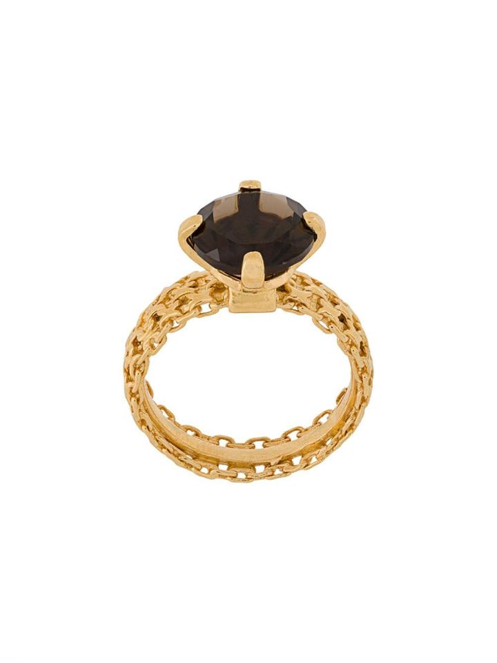 Wouters & Hendrix A Wild Original! Smokey Quartz Ring - Metallic
