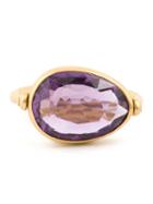 Marie Helene De Taillac Oval Amethyst Ring