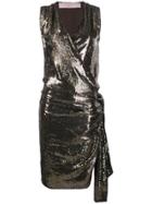 Lanvin Vintage 2004's Sequin Envelope Dress - Brown