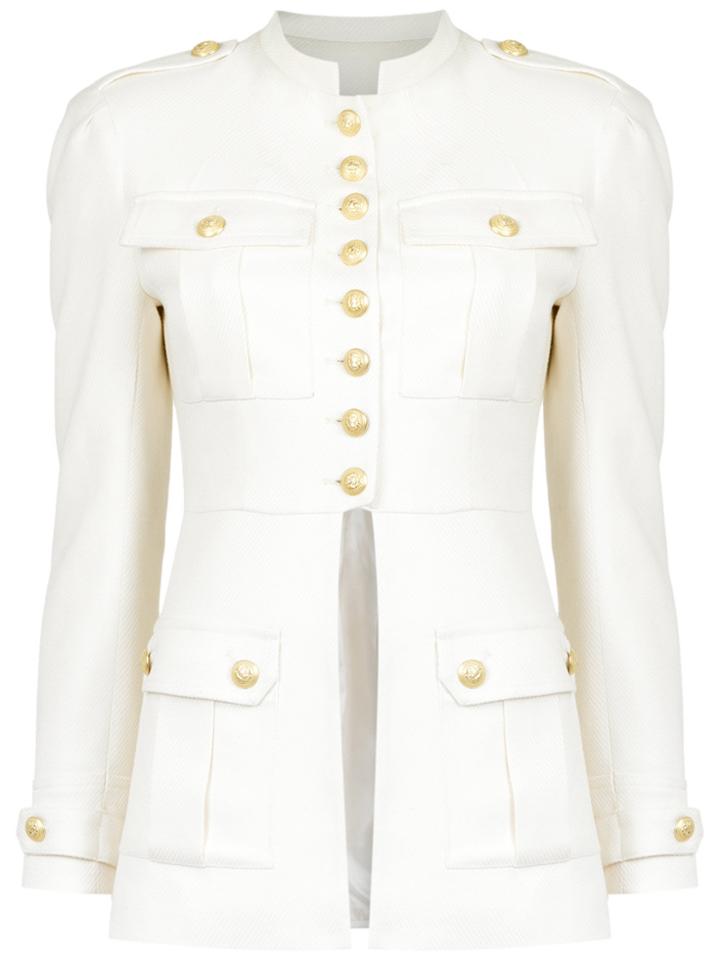 Andrea Bogosian Buttoned Coat - White