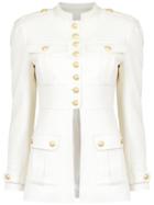 Andrea Bogosian Buttoned Coat - White