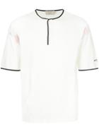Maison Kitsuné Contrast Piped Trim T-shirt - White