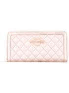 Love Moschino Quilted Wallet - Pink & Purple