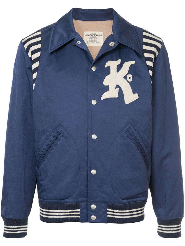 Kent & Curwen Varsity Bomber Jacket - Blue