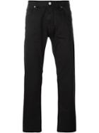 Armani Jeans Straight Leg Back Pocket Detail Stretch Trousers