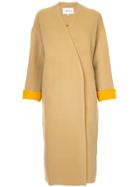 Enföld Oversized Mid-length Coat - Brown