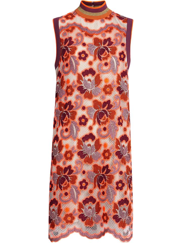 Burberry Floral Crochet Shift Dress - Multicolour