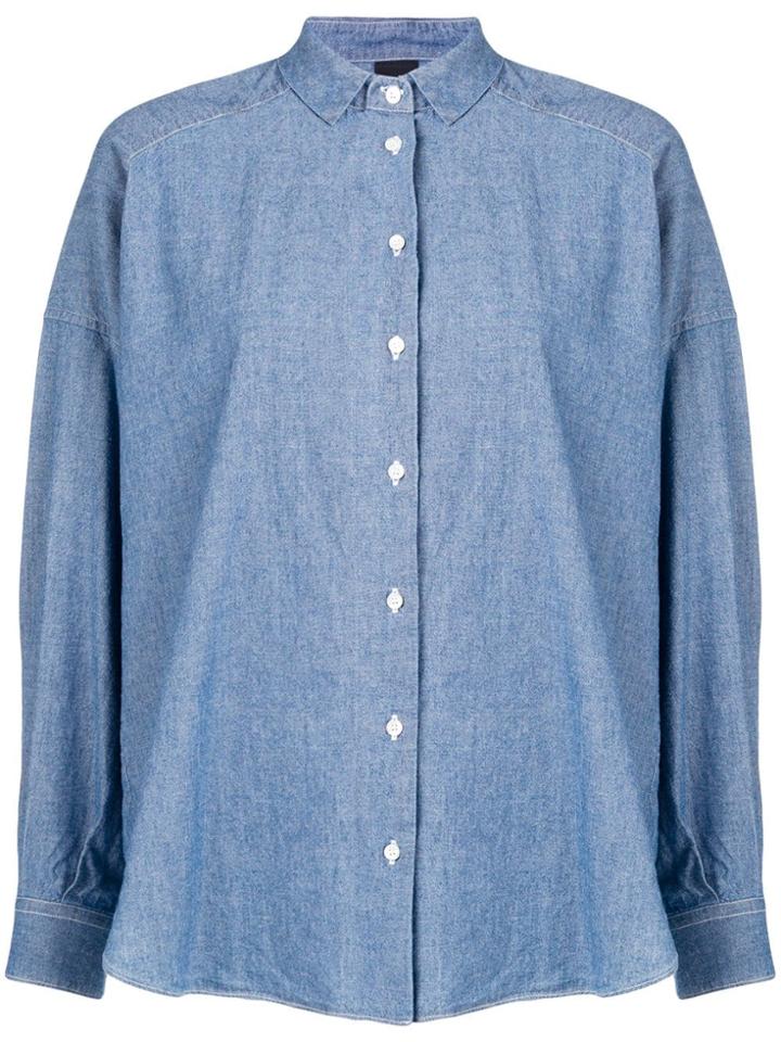 Aspesi Long-sleeve Denim Shirt - Blue