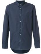 Officine Generale Classic Long Sleeve Shirt - Blue