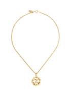 Chanel Pre-owned Twisted Edges Cc Pendant Necklace - Gold