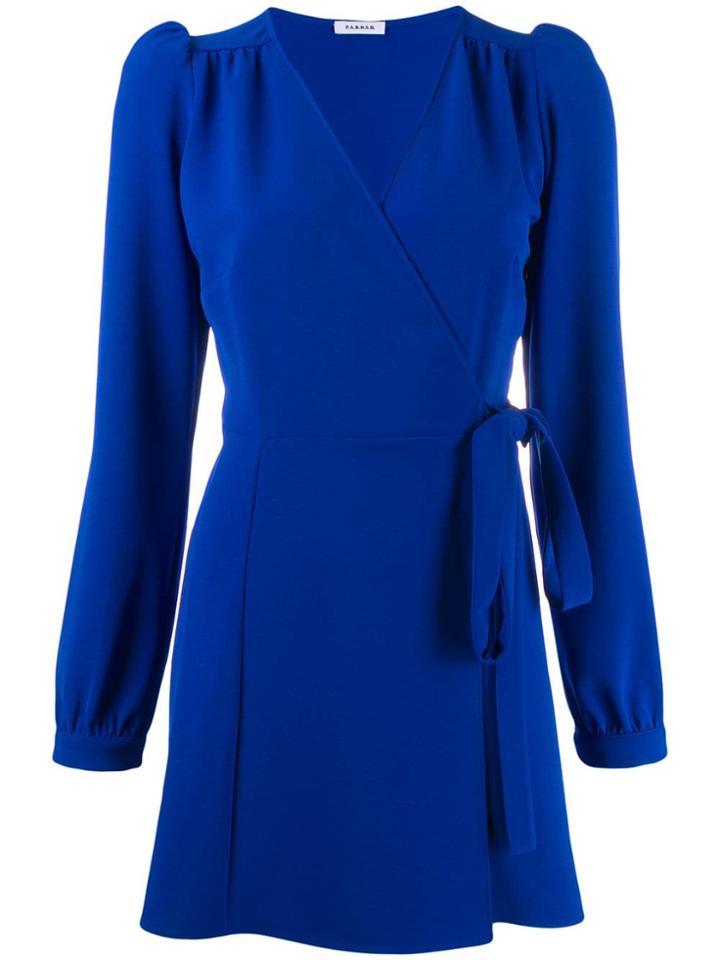 P.a.r.o.s.h. Wrap-around Mini-dress - Blue