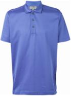 Canali Short Sleeve Polo Shirt, Men's, Size: 52, Blue, Cotton