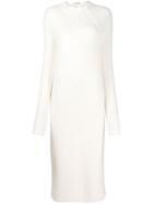 Jil Sander Exposed Seem Dress - White