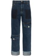 Jw Anderson Multi Pocket Denim Trousers - Blue