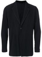 Homme Plissé Issey Miyake - Pleated Blazer - Men - Polyester - 2, Black, Polyester