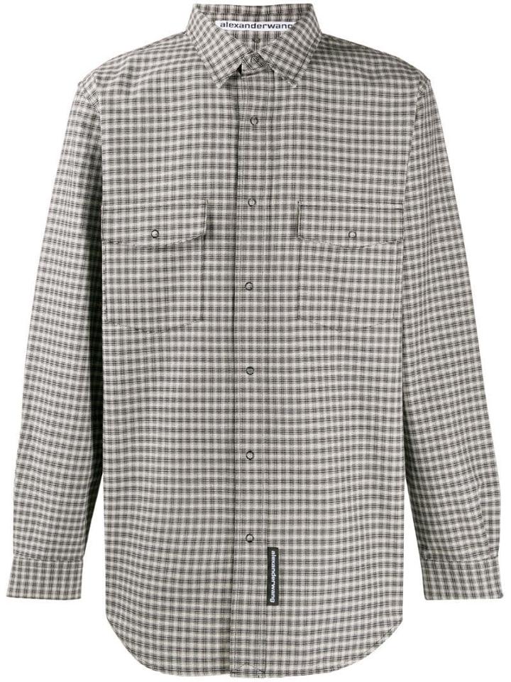 Alexander Wang Checked Print Shirt - Black