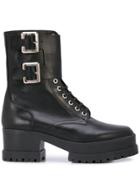 Clergerie Willy Buckled Boots - Black