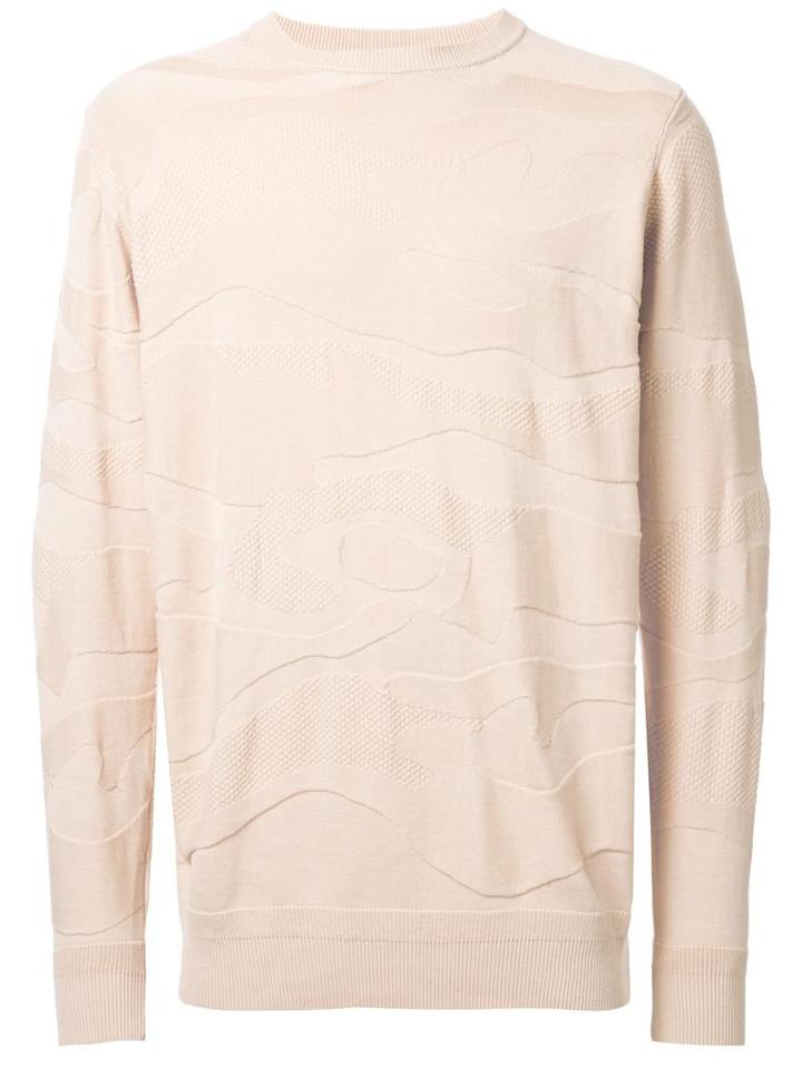 Hbns Camouflage Texture Sweatshirt, Men's, Size: Large, Brown, Cotton