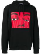 Jw Anderson Stamped Logo Hooded Sweater - Black