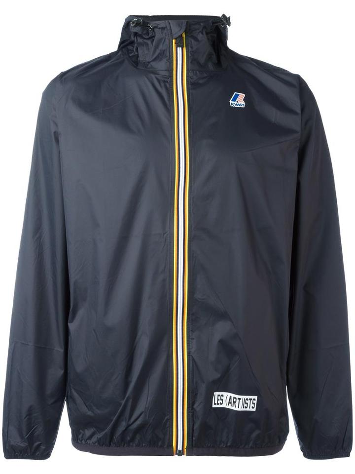 Les (art)ists Dream Team Print Anorak, Men's, Size: Large, Blue, Polyamide
