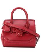 Versace - Mini Palazzo Empire Shoulder Bag - Women - Cotton/leather - One Size, Red, Cotton/leather